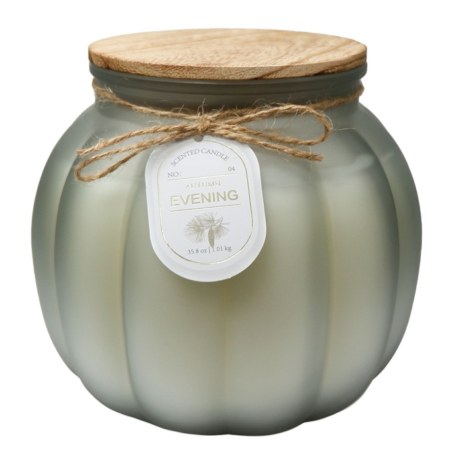 D Cor & Pillows * | Autumn Evening Scented Pumpkin Jar Candle, 35.8Oz Delicate Design