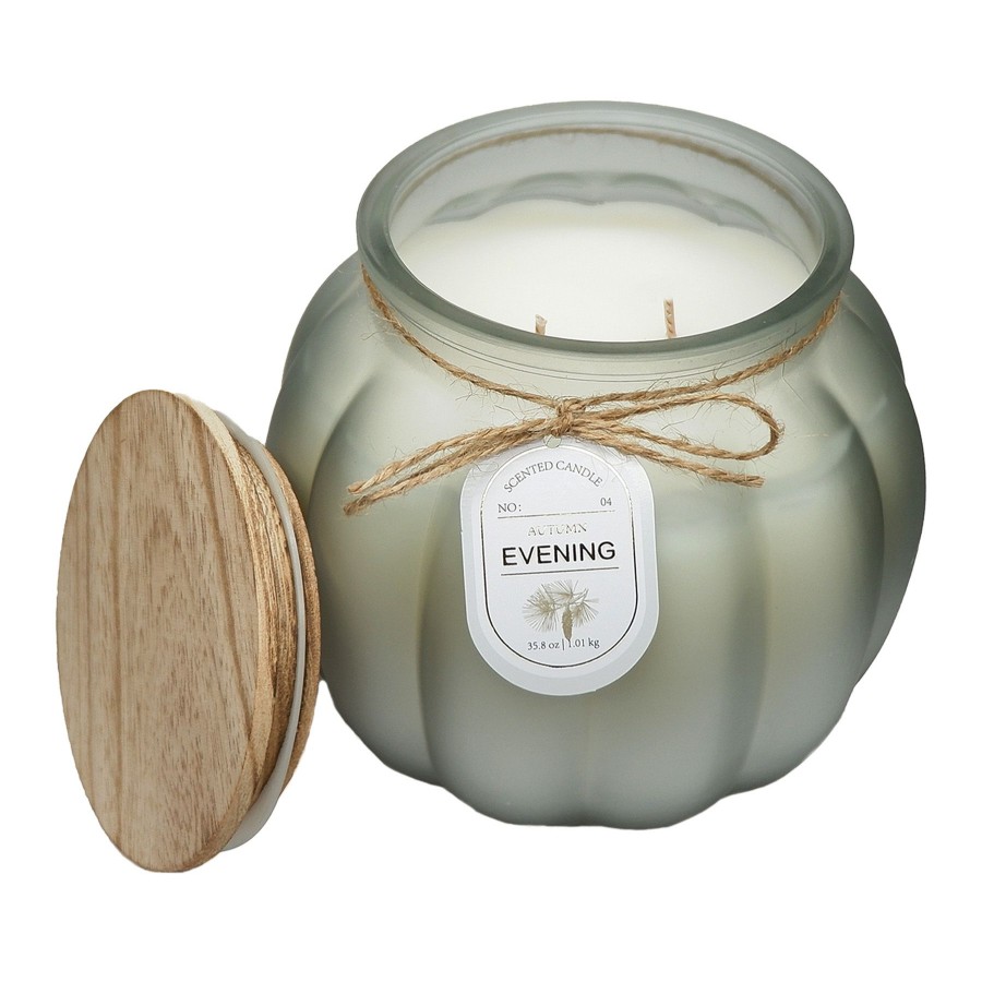 D Cor & Pillows * | Autumn Evening Scented Pumpkin Jar Candle, 35.8Oz Delicate Design