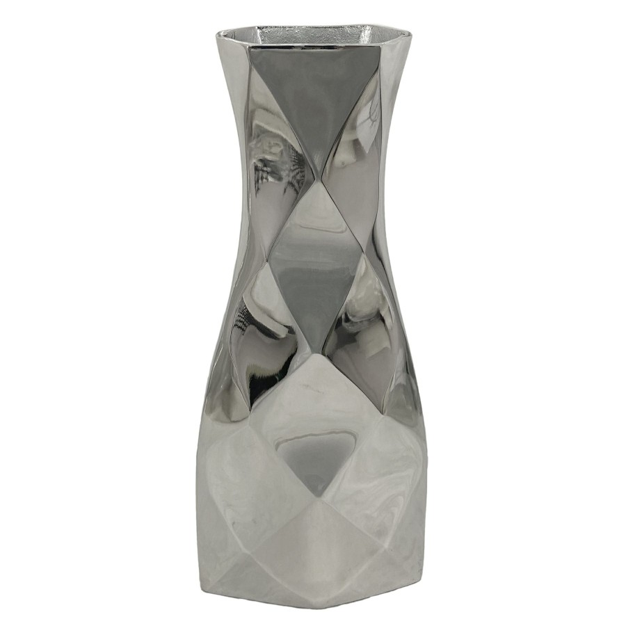 D Cor & Pillows * | Laila Ali Metallic Aluminum Vase, 14 Lower Prices