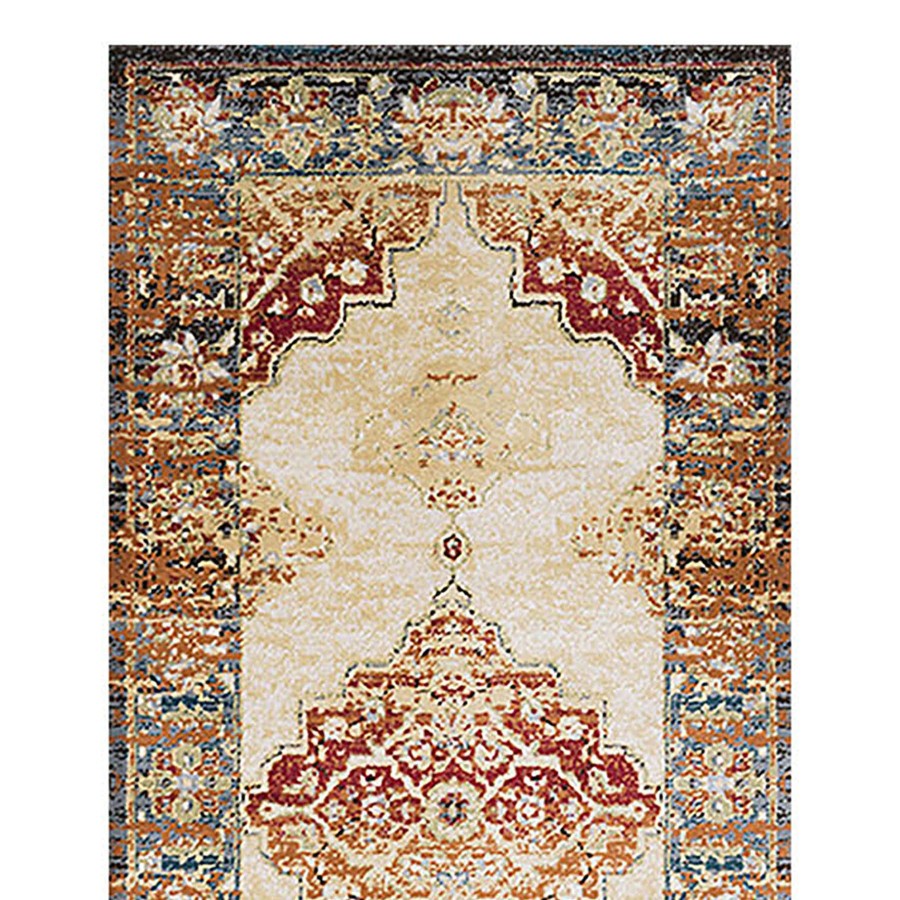 Rugs & Curtains * | (D474) Alisa Medallion Ivory Sunset Runner, 2 7 Discount