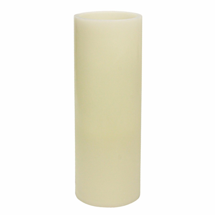 D Cor & Pillows * | 4X10 Led Flameless Pillar Candle Ivory Outlet Sale