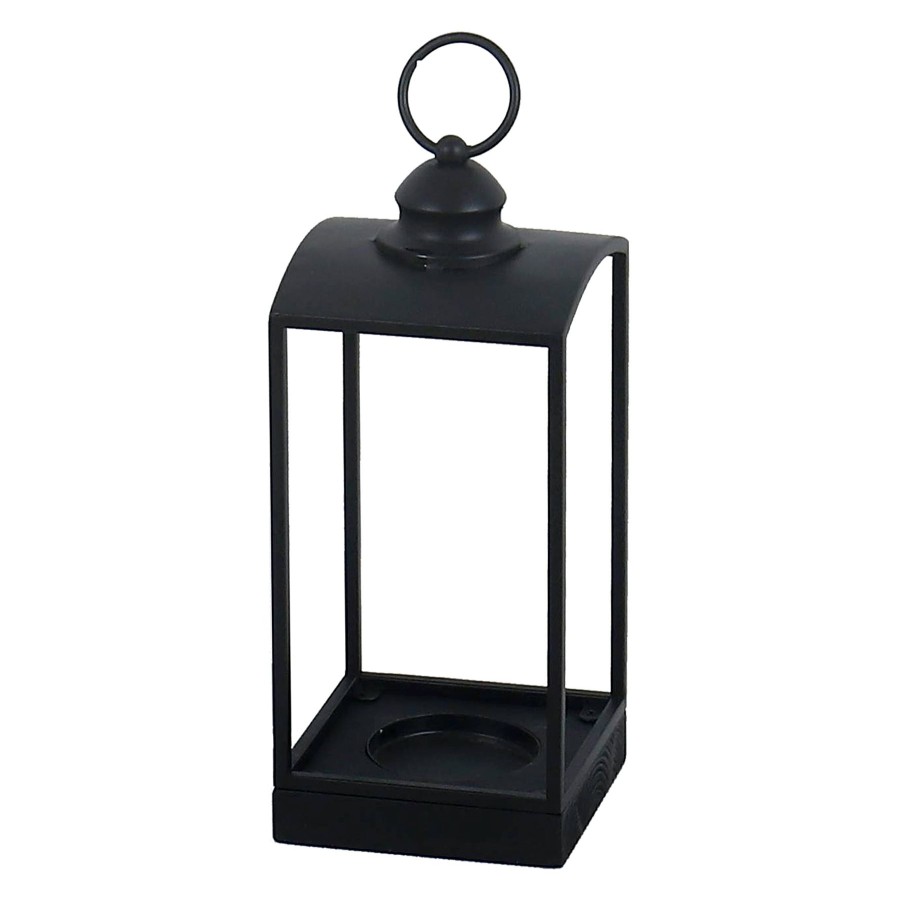 D Cor & Pillows * | Black Metal Lantern, 13.5 Exactly Discount