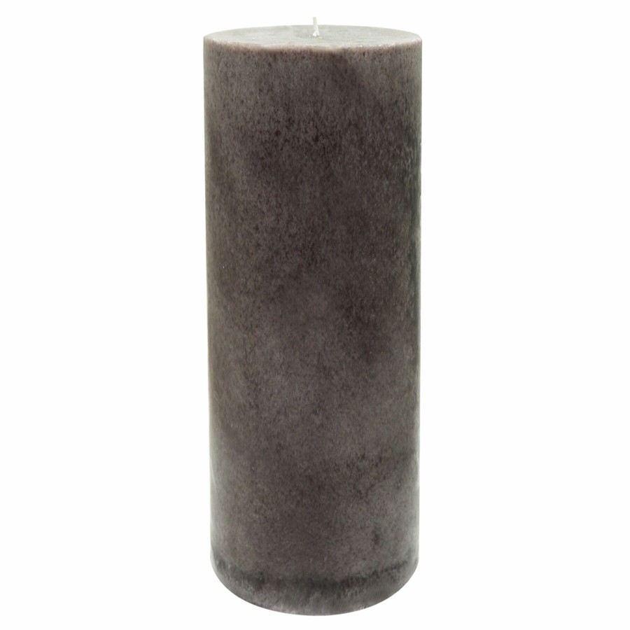 D Cor & Pillows * | Cedar Patchouli 4X11 Solid Pillar Candle Hot Sale