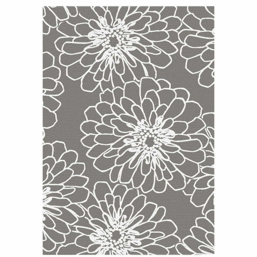 Rugs & Curtains * | (D161) Gloucester Marigold Printed Grey Area Rug, 7 10 Shop