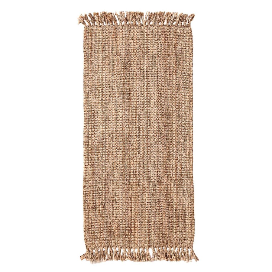 Rugs & Curtains * | (B485) Honeybloom Jute Fringe Runner, 2 6 Exclusive Design