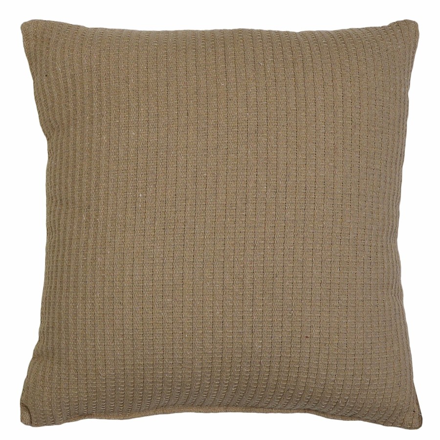 D Cor & Pillows * | Benton Jacquard Irish Cream Throw Pillow, 17 At Reduced Price