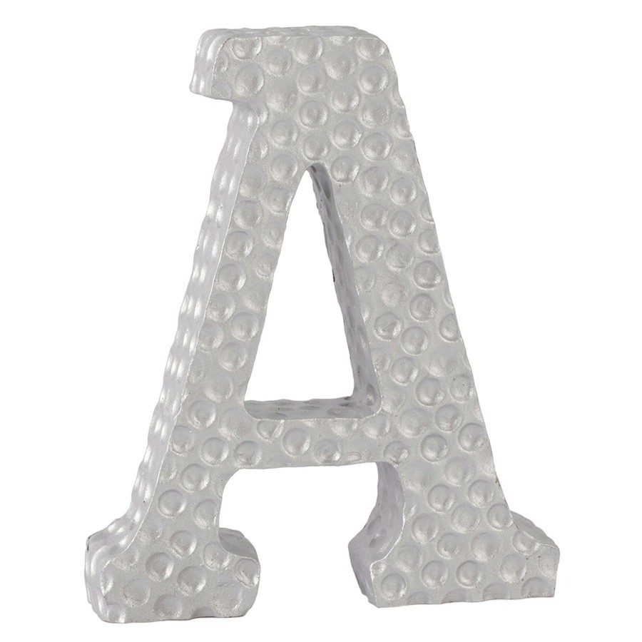 D Cor & Pillows * | 6 Silver Monogram Letter, A Discount