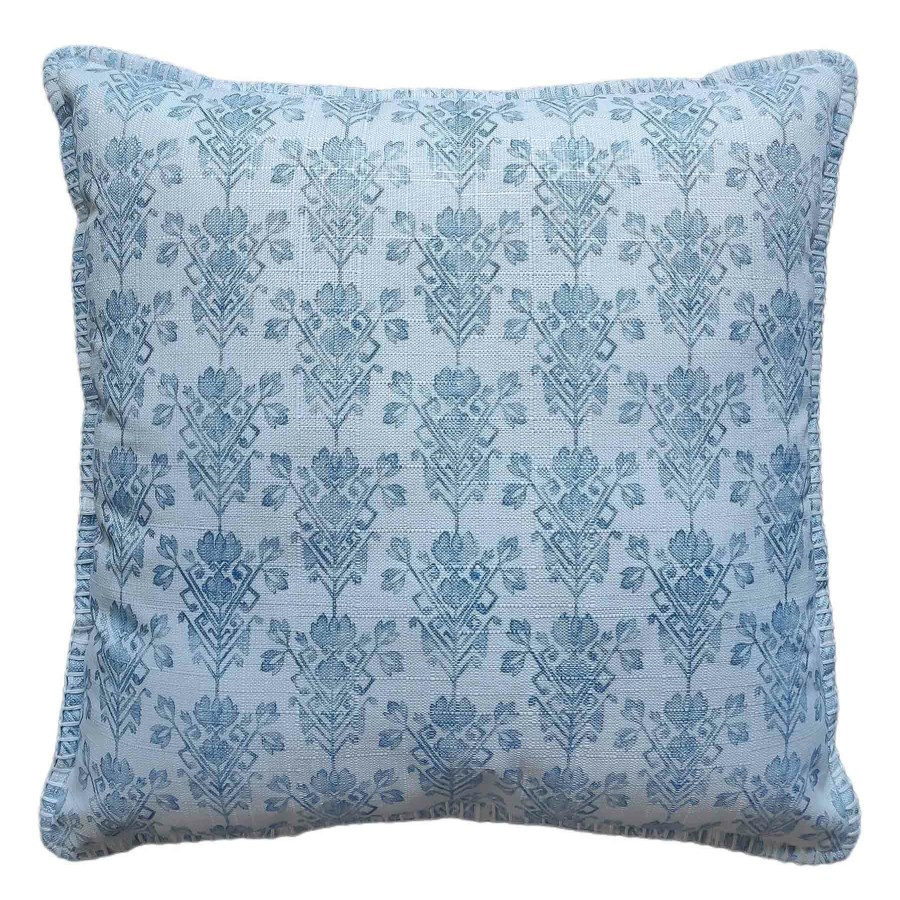 D Cor & Pillows * | Grace Mitchell Blue Homer Throw Pillow, 18 Reliable Quality